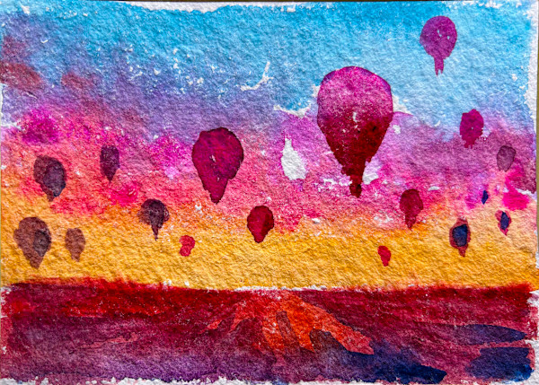 Hot Air Balloon Skies—Flights of Fancy by Lois Bender, Image 1.