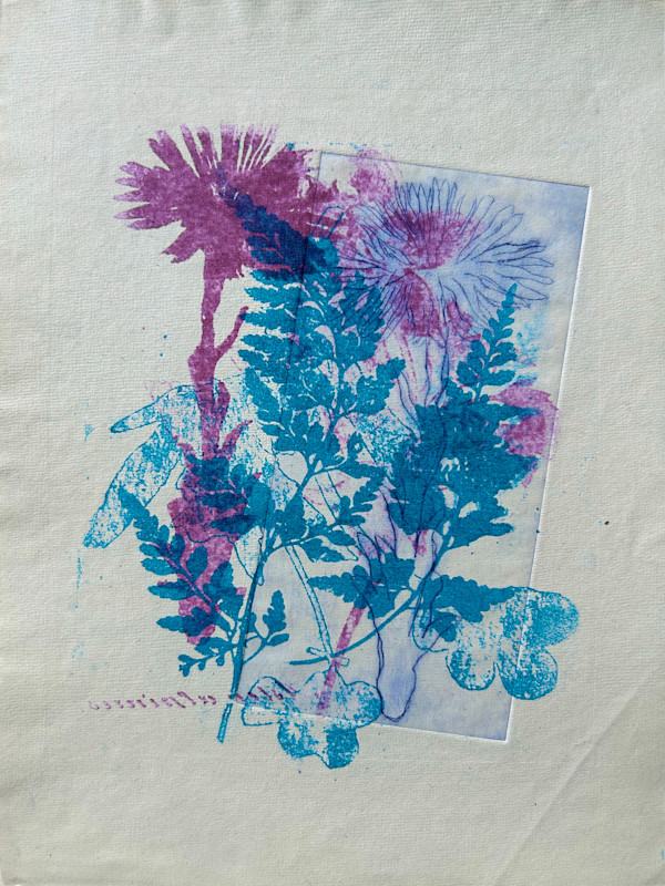 GardenSpirits in Asters and Ferns I by Lois Bender, Image 1.
