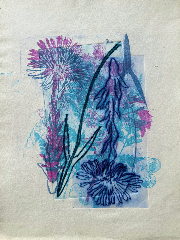 GardenSpirits in Asters and Ferns II by Lois Bender, Image 1.