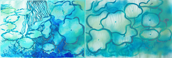 Rippling Reflections and Lotus by Lois Bender, Image 1.
