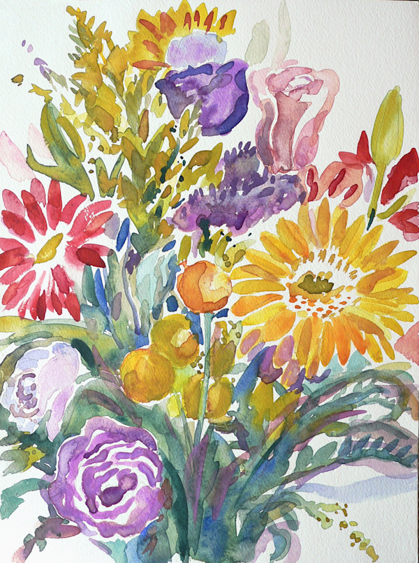 Summertime Bouquet I by Lois Bender, Image 1.