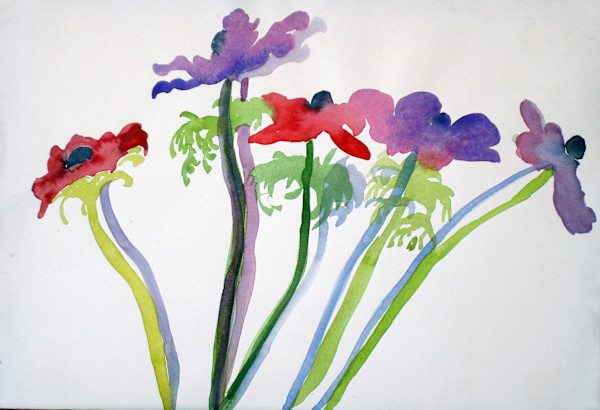 Çolor Me Spring Anemones by Lois Bender, Image 1.