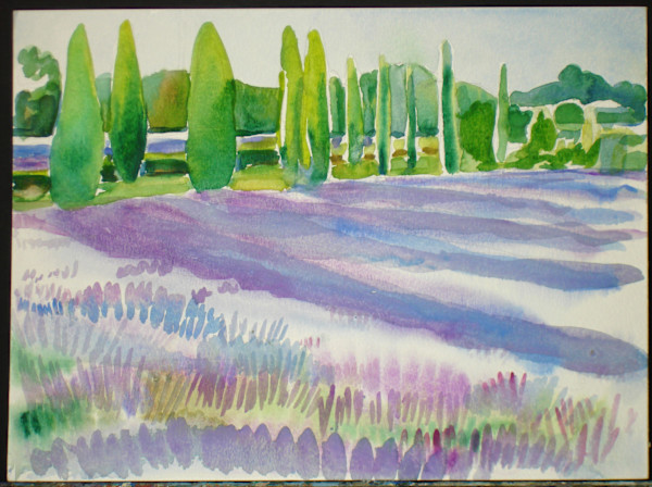Lavender Field I by Lois Bender, Image 1.
