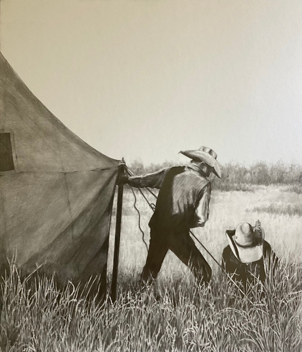 Making Camp in Tall Grass Country by Lori Jones