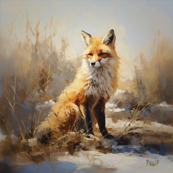 Fox in the Weeds by Michelle Philip