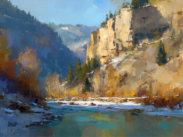 Glenwood Canyon First Snow by Michelle Philip