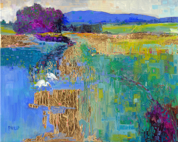 Saint Vrain Greenway, Herons by Michelle Philip, Image 1.