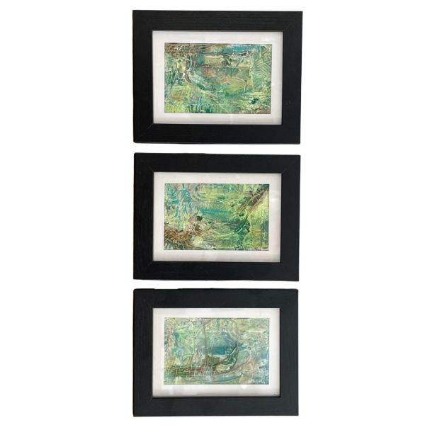 Green Textured Trio by Marianne Mullen