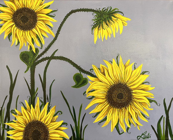 Subliminal Sunflower #04 by Lesli Bailey