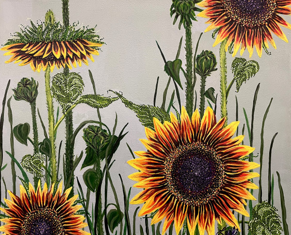 Subliminal Sunflower #07 by Lesli Bailey