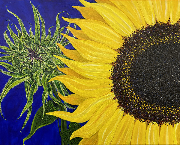Subliminal Sunflower #05 by Lesli Bailey