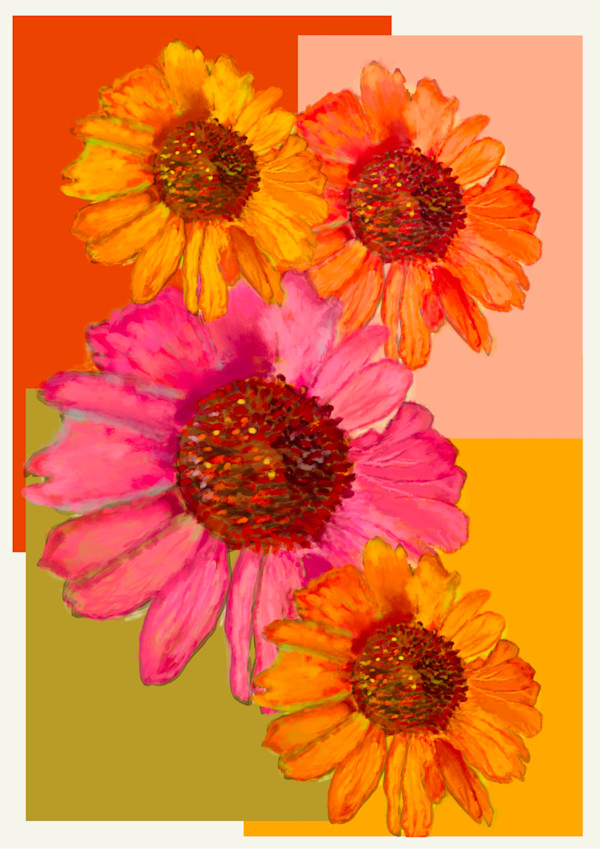 ART015 Flores em Painéis by Bella Moraes ArtWork