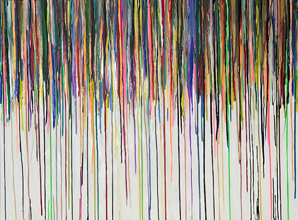 Colorstorm - Gallery Wrapped Canvas with Black Frame by Beth Miller