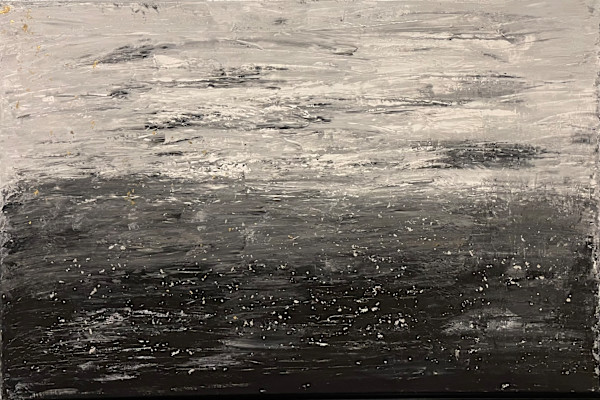 Shimmer - Gallery Wrapped Canvas & Black Frame by Beth Miller