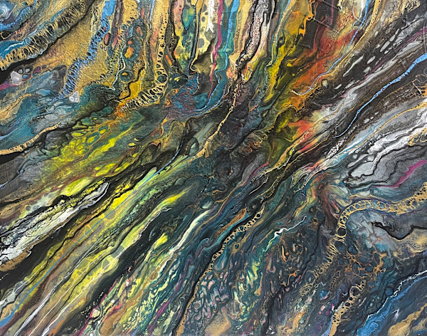 Abundance - gallery wrapped canvas with black frame by Beth Miller