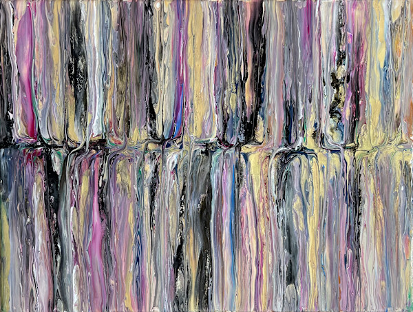 Chevron - Gallery Wrapped Canvas & Black Frame by Beth Miller