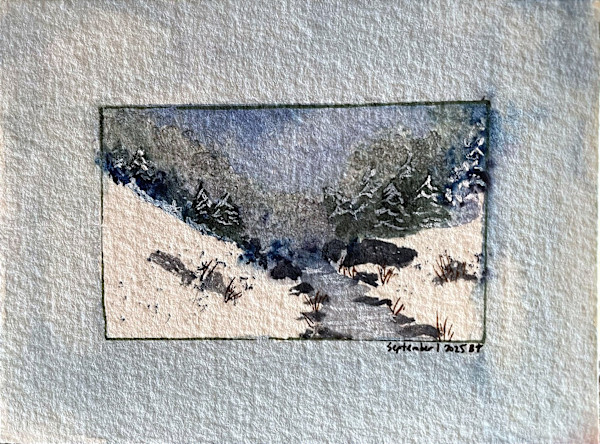 Stream in Winter by Bronwyn Teixeira