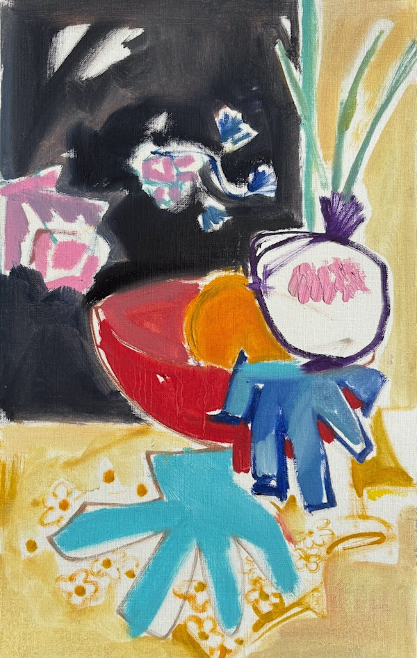 Tablescape with Favorite Things by Caryl Hull-Leavitt