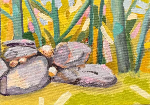 Pel's Wall with Small Stones by Kim Druker Stockwell