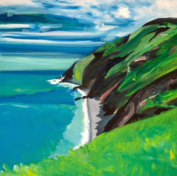 Cliffs, Exmoor by Amy Holland Crafton