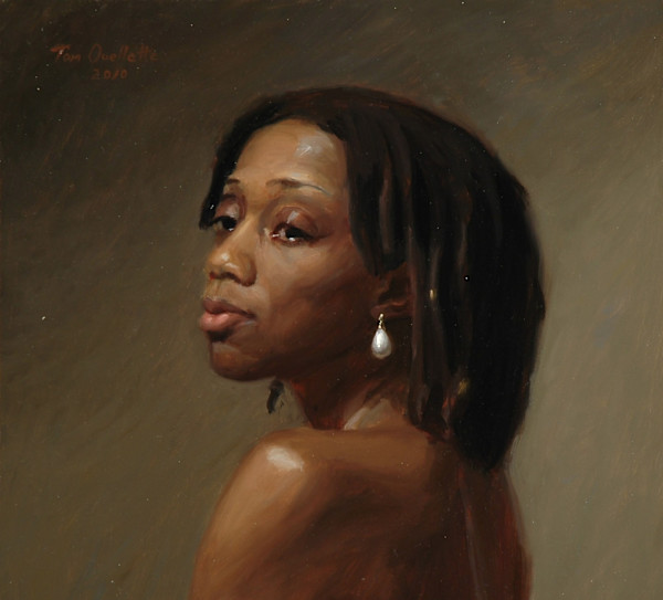 Woman with Earring by Thomas Ouellette