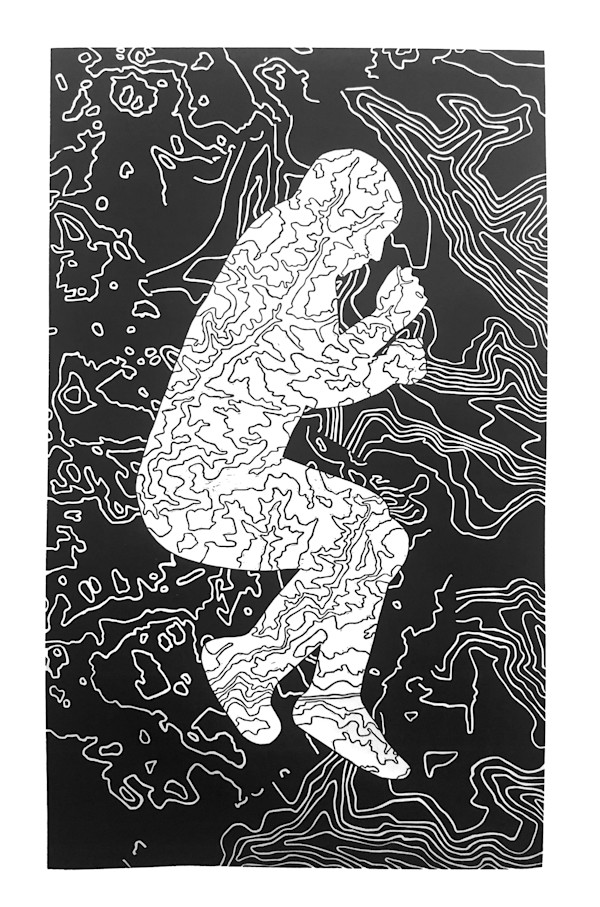 Untitled (Topographic Figure) by Isaac Zerkle