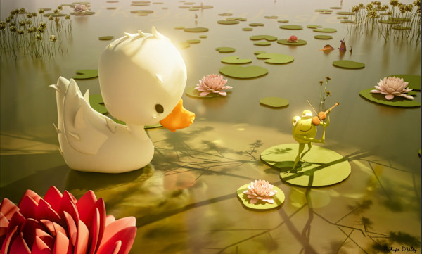 Hugo D. Uck and Frogger by Nikiya Wesley