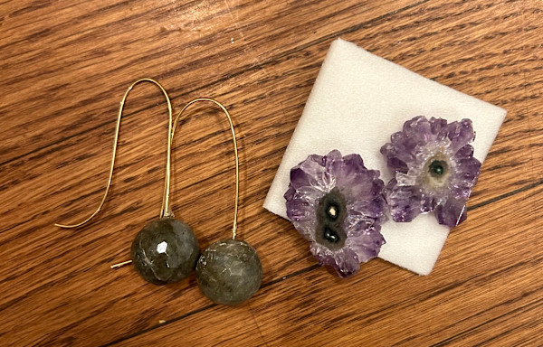 earrings by Rita Freed
