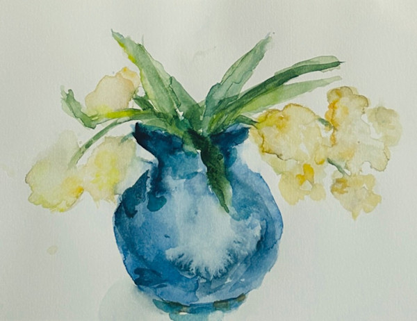 blue vase by Carol Greenwood