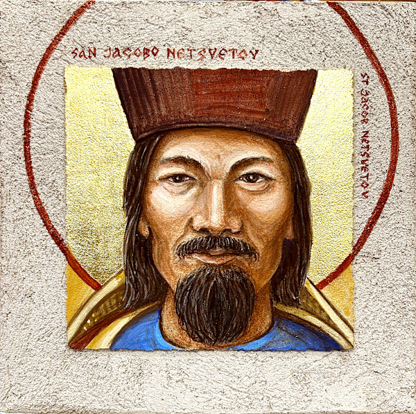 Saint Jacob Netsvetov of PM - Buon Fresco Icon by iLia Fresco, Image 1.
