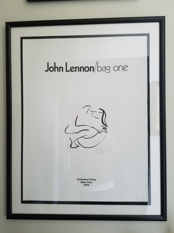 Bag One Frontpiece - hand signed litho 161/300 by John Lennon