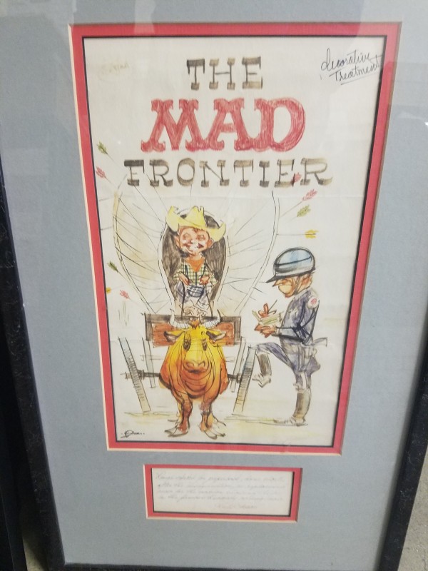 The Mad Frontier - prelim cover artwork by Kelly Freas