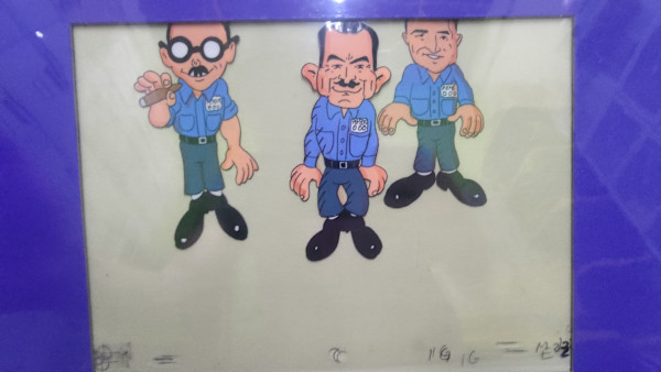 Pep Boys commercial animation cel