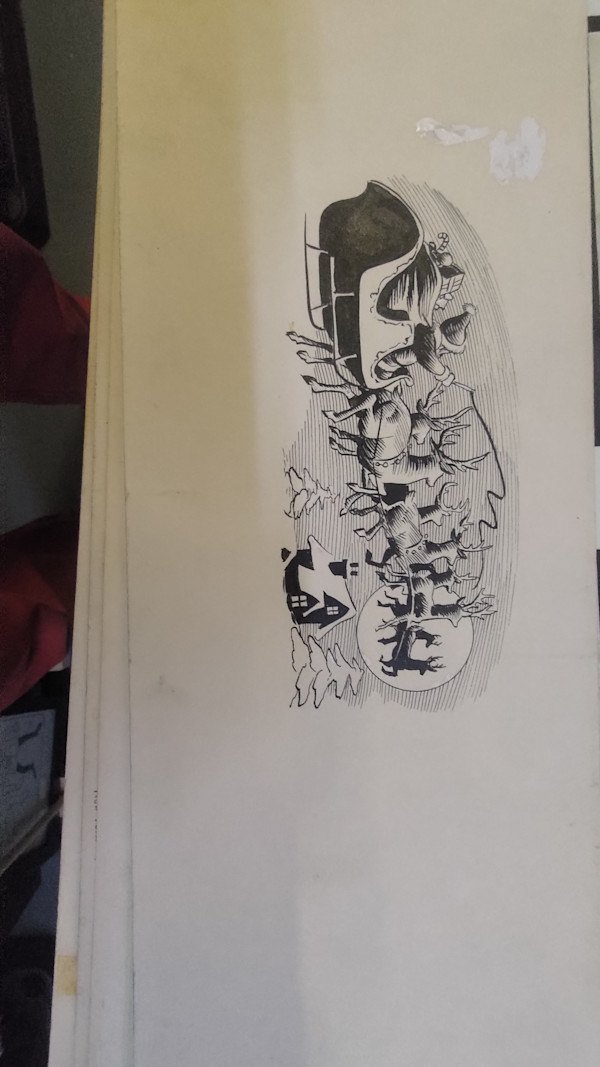 Mad #52 The Night Before Christmas single drawing by Wally Wood