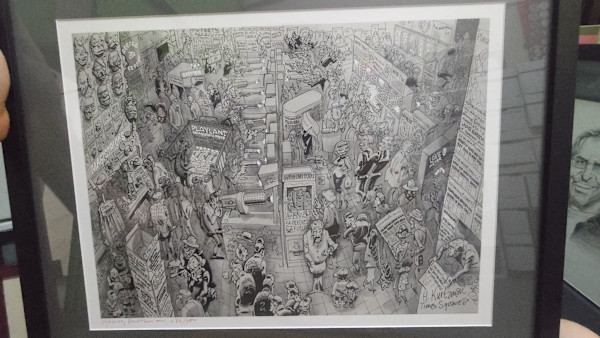 Times Square '60 print by Harvey Kurtzman