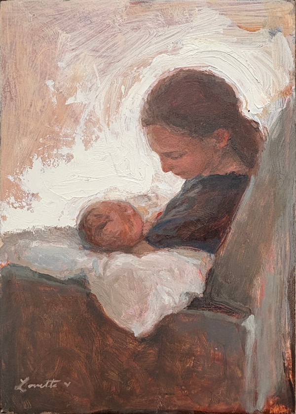 A Mother's Loving Gaze by Lovetta Reyes-Cairo