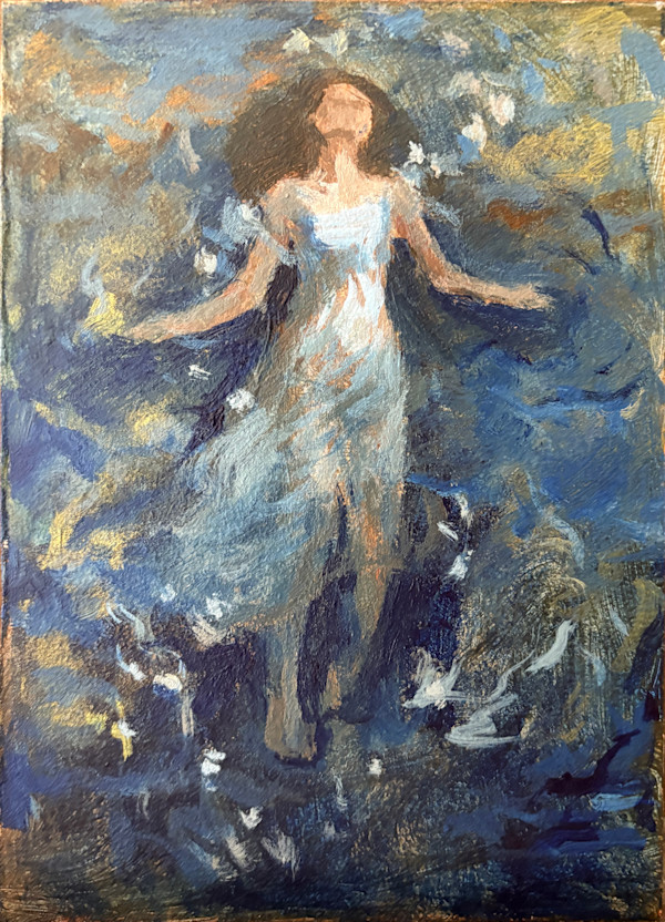 Contrite Spirit II Study (In the Water) by Lovetta Reyes-Cairo
