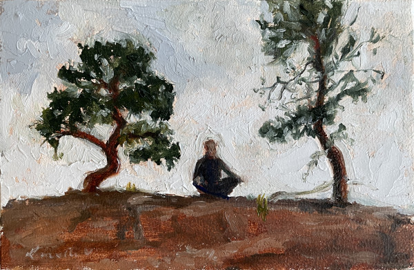 Meditating with Trees in the Desert by Lovetta Reyes-Cairo