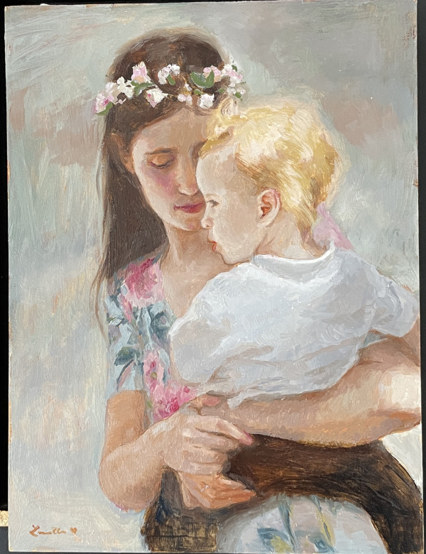 Mother and Child in Spring by Lovetta Reyes-Cairo