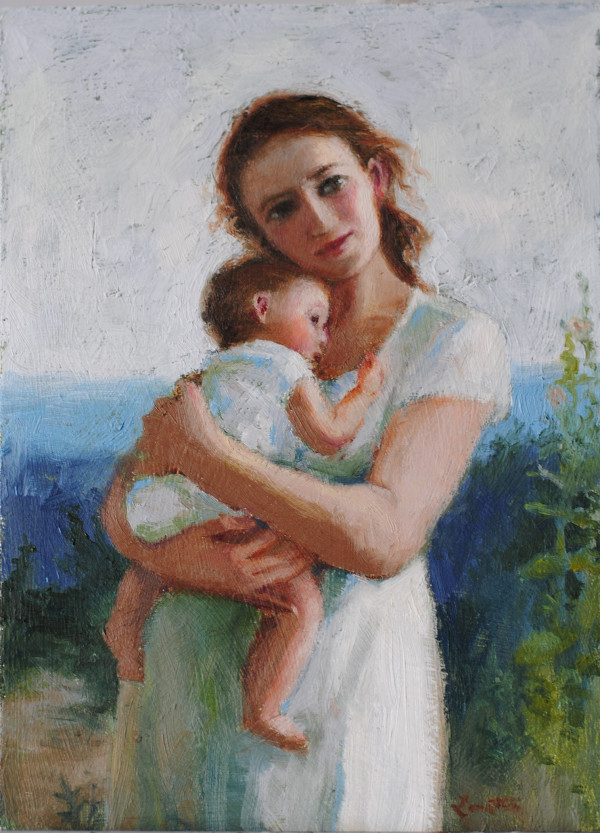 Mother and Child in Spring by Lovetta Reyes-Cairo