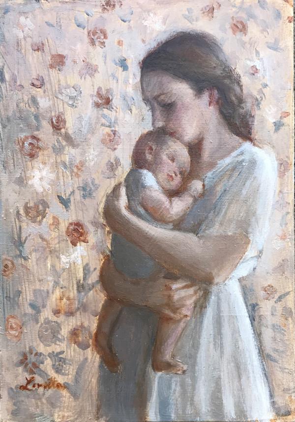 Mother and Child (flowers) by Lovetta Reyes-Cairo
