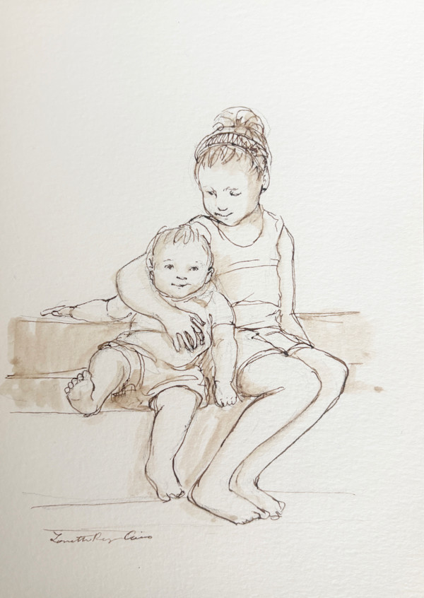 Siblings by Lovetta Reyes-Cairo Fine Art