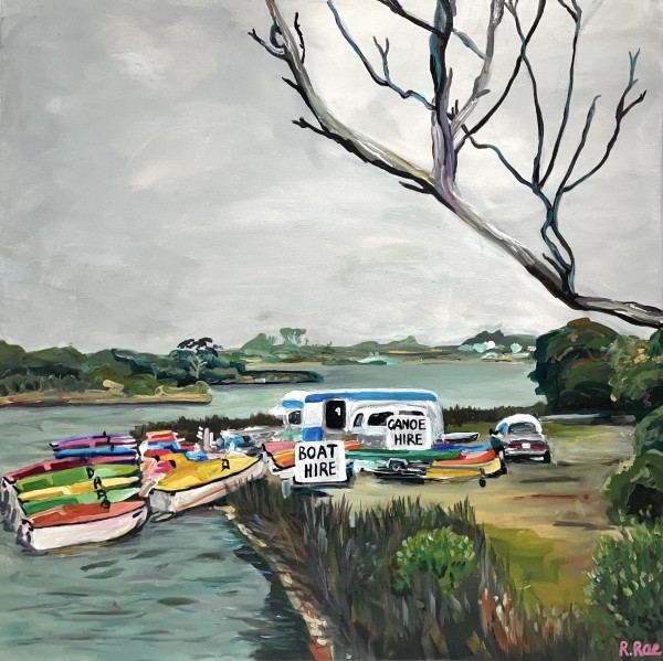 Boat Hire - Anglesea River by Rachel Rae