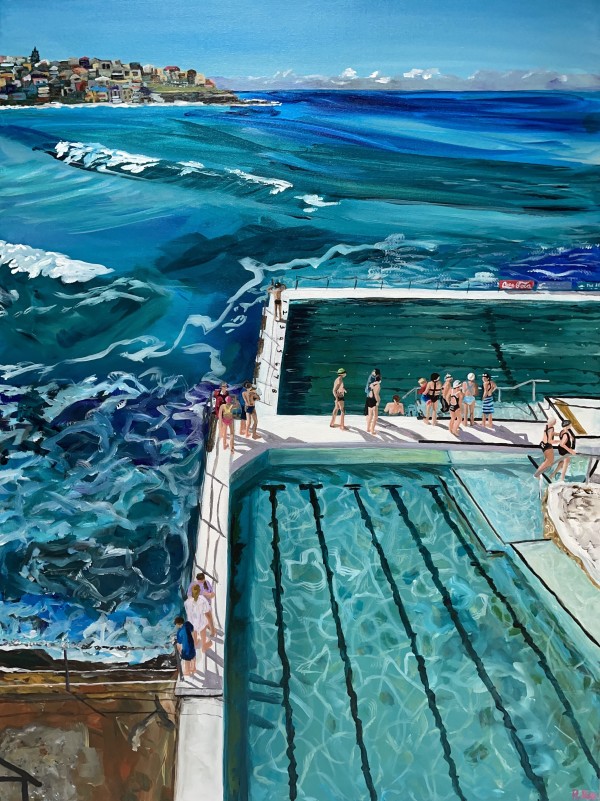 Icebergs Pool Bondi Beach - 'After the Race' by Rachel Rae