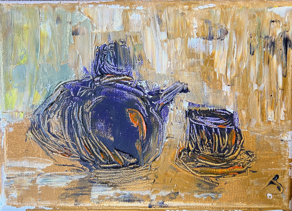 Blue Tea Set by Henk Jonker