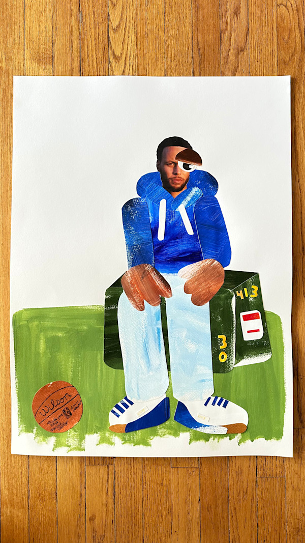 Green electricity box/Waiting to ball by Jess Owens-Young