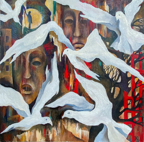 Doves by Elena Kochetkova