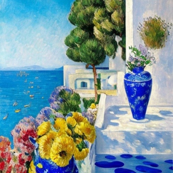 Mediterranean Study 36 by Karla Cohen