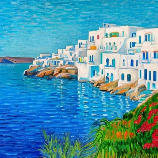 Seascape from Greece by Karla Cohen