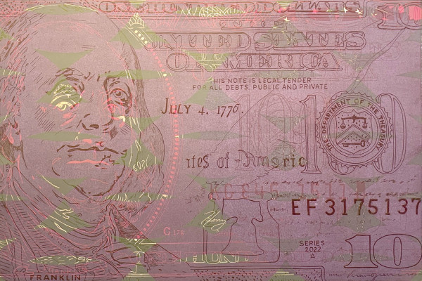 New Hundred Bill III, 2022 by Maricela Sanchez